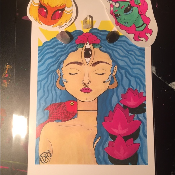 Lotus goddess print - Picture 2 of 3